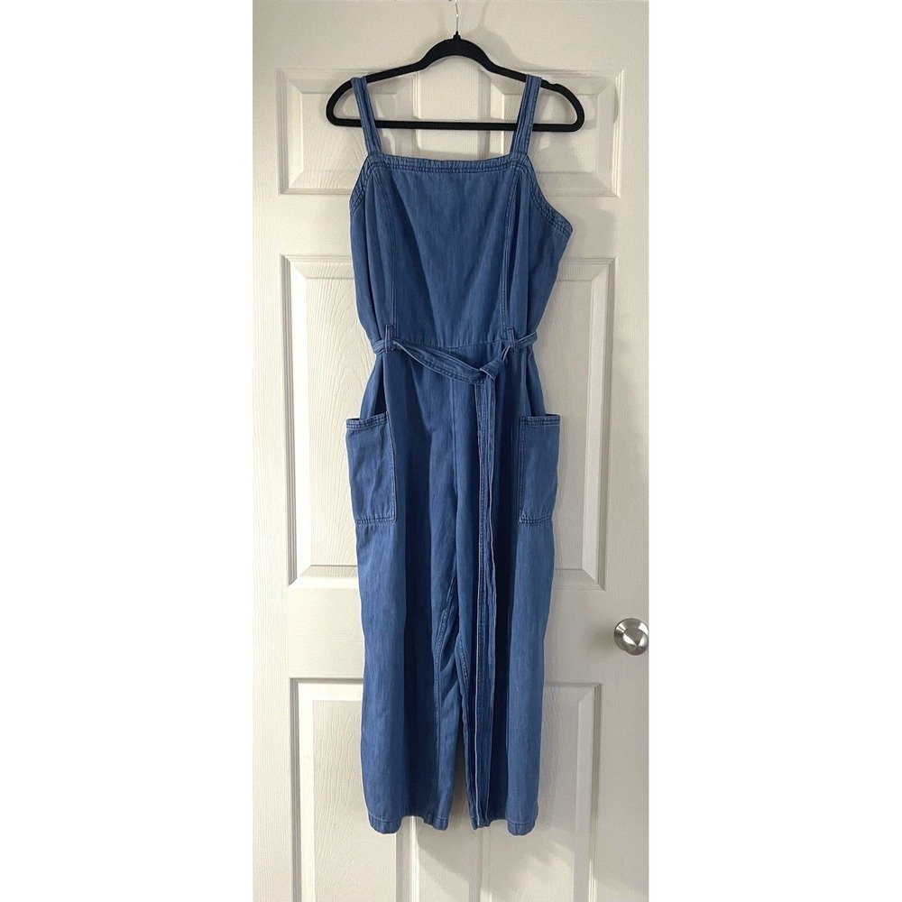 Old Navy Blue Denim-Style Jumpsuit with Pockets